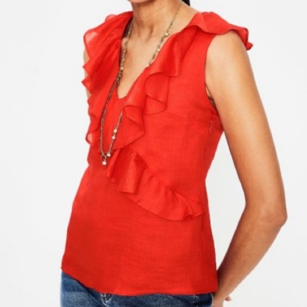 Boden Ruffle top